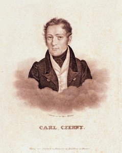 Carl Czerny portréja (litográfia alkotó: Josef Nikolaus Kriehuber