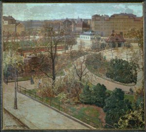 A Sankt Johanns Park kora tavasszal alkotó: Josef Stoitzner