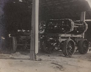 Album "Az én világháborúm - emlékek a délnyugati frontról Karintiában, Olaszországban, Trentino-Alto Adige" 1915.03.31.-1918.12.11 - Josef Zohles Bécs ": garázs Tolmezzo (f/w fotó) alkotó: Josef Zohles