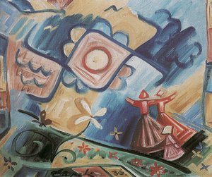 Éneklő lányok folklórdísz, 1936