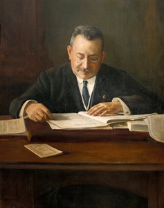 Enric Prat de la Riba (1870-1917) katalán nacionalista politikus, XX. századi portré (festmény) alkotó: Josep Maria Marquès i Puig