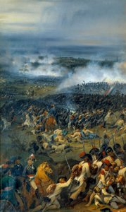 Forradalmi háborúk: "" Anderlechti csata november 13-án alkotó: Joseph Louis Hippolyte Bellange