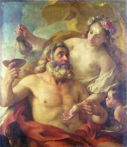 Jupiter, Hebe és Ámor alkotó: Joseph-Marie the Elder Vien