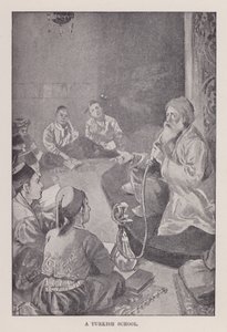 Egy török iskola (litho) alkotó: Joseph (after) Finnemore