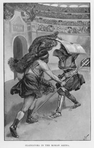 Gladiátorok a római arénában (litho)