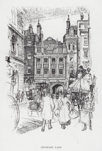 Chancery Lane (litho) alkotó: Joseph (after) Pennell