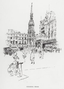 Charing Cross (litho) alkotó: Joseph (after) Pennell