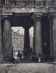 Euston pályaudvar (litho) alkotó: Joseph (after) Pennell