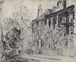 Great College Street (litho) alkotó: Joseph (after) Pennell