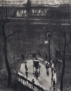 Charing Cross alatt (litho) alkotó: Joseph (after) Pennell