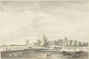 A kompház a Leken Schoonhoven közelében alkotó: Joseph Adolf Schmetterling