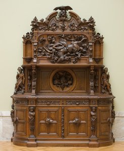 Tálalószekrény, 1855 körül alkotó: Joseph Alexis Bailly