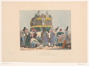 A vámosok átvizsgálják az utasok holmiját Les amusements des gentils douaniers (cím a tárgyon) Kényelmetlenség (sorozat címe) Kényelmetlen (sorozat címe az objektumon)