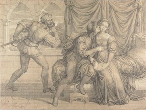 Paolo és Francesca, Gianciotto Malatesta meglepte, 1809.