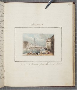 Firenze, a Thomas Moodys Journal-ba beillesztve egy svájci és olaszországi körútról, 1822 (wc papíron)