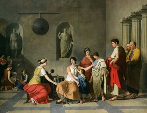A Gracchi anyja, 1780 körül (olaj, vászon)