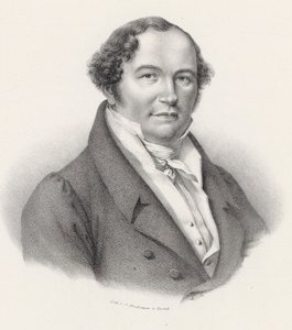 Conradin Kreutzer zeneszerző portréja 1780-1849. alkotó: Joseph Brodtmann
