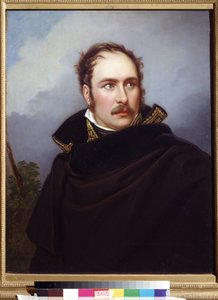 Eugene Rose de Beauharnais portréja, aki Jenő herceg (1781-1824) néven ismert, az Olasz Királyság alkirálya, Frankfurt nagyhercege, Leuchtenberg hercege (Eugene de Beauharnais, az olasz királyság alkirálya, frankfurti nagyherceg, herceg) Leuchtenberg). pei alkotó: Joseph Carl Stieler