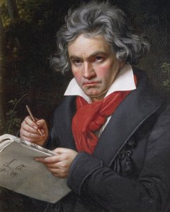Ludwig van Beethoven (1770-1827) német zeneszerző és zongoraművész portréja, a Missa Solemnis komponálása alkotó: Joseph Carl Stieler