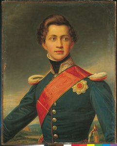 Othon portréja fiatal férfiként (olaj, vászon) alkotó: Joseph Carl Stieler