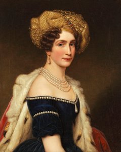 Augusta bajor hercegnő 1788-1851, Leuchtenberg hercegné, 1825 körül. alkotó: Joseph Carl Stieler