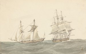 Barquentine és fregatt nehéz tengereken alkotó: Joseph Cartwright