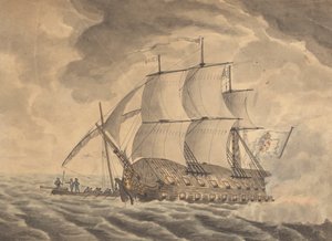 Junk Ship Employed Against Gibralter..Single Junk Ship alkotó: Joseph Cartwright