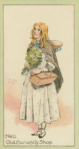 Nell, Old Curiosity Shop (színes litográfia) alkotó: Joseph Clayton (1856-1937) (after) Clarke