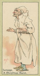 Scrooge, A Christmas Carol (színes litográfia) alkotó: Joseph Clayton (1856-1937) (after) Clarke