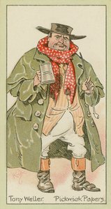 Tony Weller, Pickwick Papers (színes litográfia) alkotó: Joseph Clayton (1856-1937) (after) Clarke