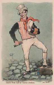 Sam Weller, Pickwick Papers (színes litho)