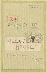 Címlap, Illusztrációk a „Bleak House” 2. részhez, 1920-as évek (toll és tinta WC-vel papíron) alkotó: Joseph Clayton Clarke