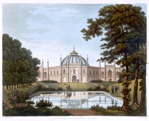 Brighton pavilon, Sussex, 1816