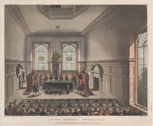 Sorsolás, Coopers Hall, 1809. február 1., 1809. február 1. alkotó: Joseph Constantine Stadler