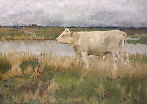 A Lincolnshire-i legelő, 1882-1883 körül (olaj, vászon) alkotó: Joseph Crawhall