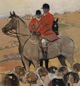 The Meet (gouache lenvászon) alkotó: Joseph Crawhall
