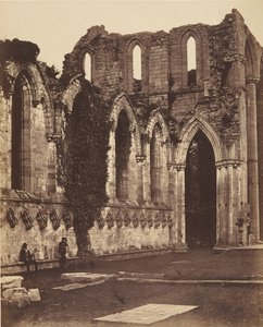 Fountains Abbey. A kórus belseje, 1850-es évek.