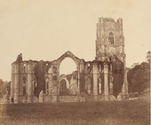Fountains Abbey. A Kilenc Alter kápolnája, külső, 1850-es évek.