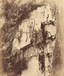 Fountains Abbey. A visszhang szikla, 1850-es évek.