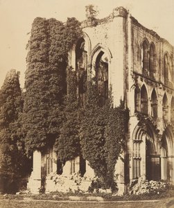 Rievaulx apátság. Általános kilátás délről, 1850-es évek