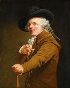 A művész önarcképe gúnyolódó képében, c. 1793.