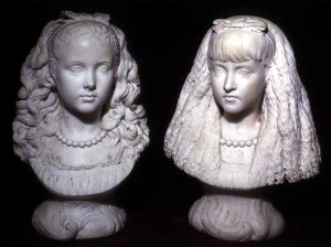 Effie és Mary Millais (márvány)