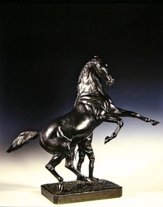 A nevelő telivér és vőlegény (bronz)