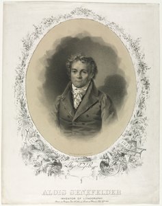 Alois Senefelder, 1871. alkotó: Joseph F. Knapp