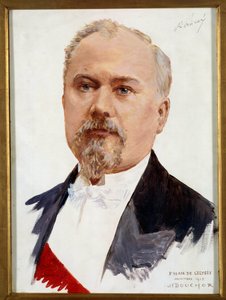 Raymond Poincare (1860-1934) köztársasági elnök portréja. Joseph-Felix Bouchor (1853-1937) festménye 20. század V. 0,33x0,24 m Figyelem! Ennek a műnek a felhasználása harmadik féltől kérhető engedélyezési kérelmet vagy további díjakat vonhat maga után