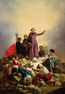 Affre érsek a barikádokon, 1848