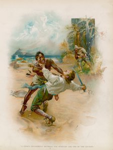 Illusztráció Robinson Crusoe-hoz alkotó: Joseph Finnemore