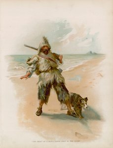 Illusztráció Robinson Crusoe-hoz