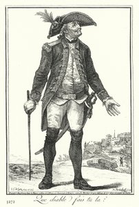 Mi az ördögöt csinálsz ott? (metszés) alkotó: Joseph Franz von (after) Goez
