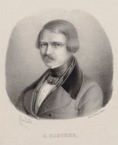 Jean-Georges Kastner zeneszerző portréja 1810-1867. alkotó: Joseph Frédéric Flaxland